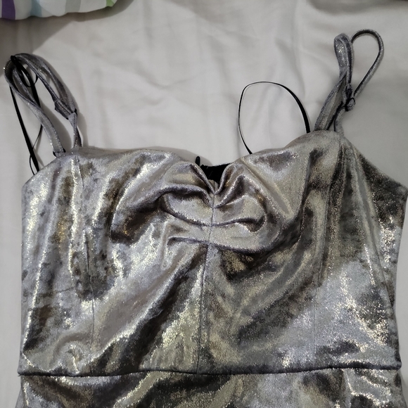 Zara Dress - metallic size S - Picture 3 of 5
